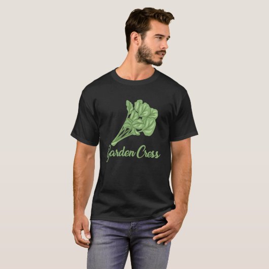 Tuinkers Kleding Eetbare Kruiden Liefhebber Pullov T-shirt (Voorkant volledig)
