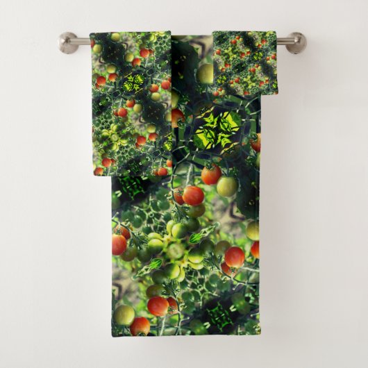 Tuinkers Tomaten Abstracte Natuur Bad Handdoek (Insitu)