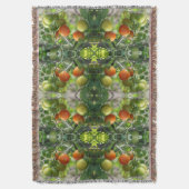 Tuinkers Tomaten Abstracte Natuur Deken (Voorkant Verticaal)