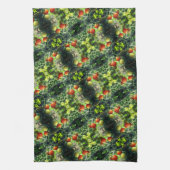 Tuinkers Tomaten Abstracte Natuur Theedoek (Verticaal)