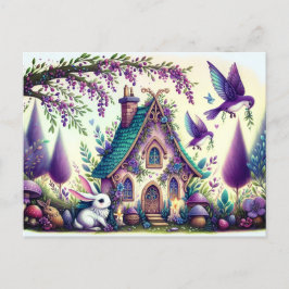 Tuinkonijntje briefkaart. briefkaart