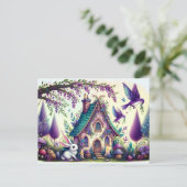 Tuinkonijntje briefkaart. briefkaart (Staand voorkant)