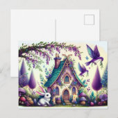 Tuinkonijntje briefkaart. briefkaart (Voorkant / Achterkant)