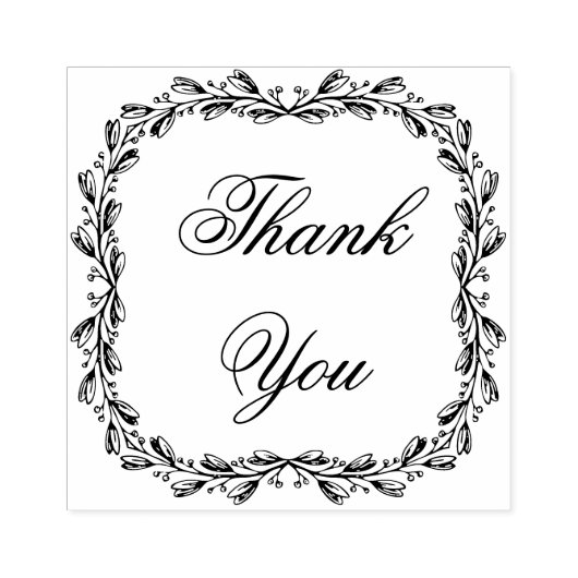  Tuinkrans Dank u Rubberstempel (Afrduk)