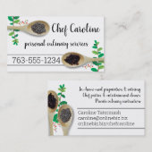 Tuinkruiden specerijen kok keuken visitekaartje (Voorkant / Achterkant)