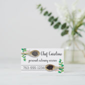 Tuinkruiden specerijen kok keuken visitekaartje (Staand voorkant)