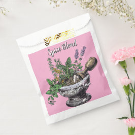 Tuinkruidenmix cadeau en kruiden favor bedankzakje