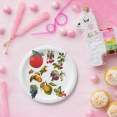 tuinkunst botanische illustraties papieren bordje (Feest)