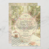 Tuinland Chic Soft Faded Flowers Kaart (Voorkant / Achterkant)