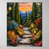 Tuinlandschap Poster (Voorkant)