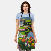 tuinlandschap schort (Gedragen)