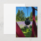 Tuinlantaarn & Lavendelveld Notitiekaartje (Voorkant / Achterkant)