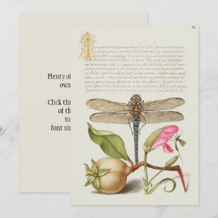 Tuinleven, Libel, Peer, Anjer en Insect Kaart