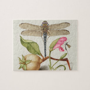 Tuinleven, Libel, Peer, Anjer en Insect Legpuzzel