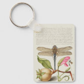 Tuinleven, Libel, Peer, Anjer en Insect Sleutelhanger (Voorkant)