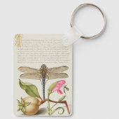 Tuinleven, Libel, Peer, Anjer en Insect Sleutelhanger (Achterkant)