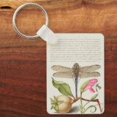Tuinleven, Libel, Peer, Anjer en Insect Sleutelhanger (Voorkant)