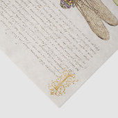 Tuinleven, Libel, Peer, Anjer en Insect Tissuepapier (Detail)