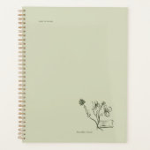 Tuinlezer Geschenk voor Botanische Dark Academia Planner (Voorkant)