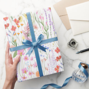 Tuinlicht Achtergrond Wilde bloemen Bloemmotief Cadeaupapier
