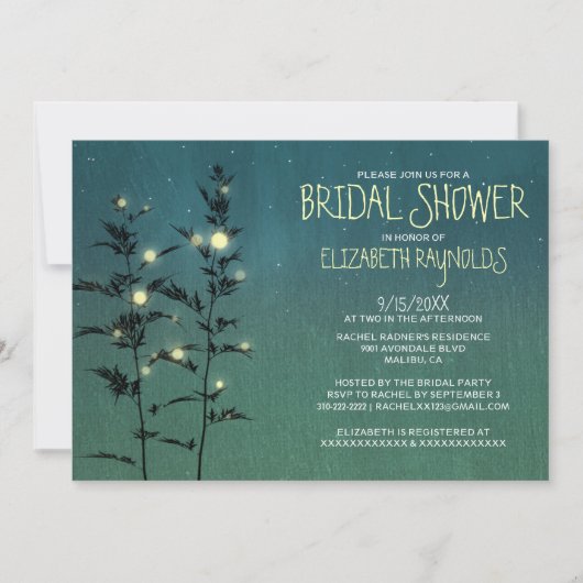  tuinlichten Bridal Shower Invitations Kaart (Voorkant)