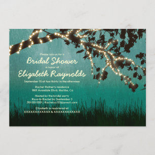 Tuinlichten Bridal Shower Invitations Kaart