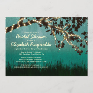 Tuinlichten Bridal Shower Invitations Kaart