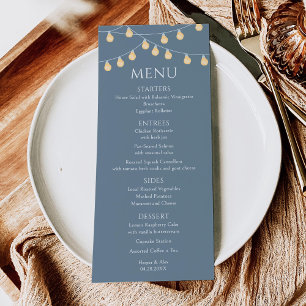 Tuinlichten Bruiloft Menu