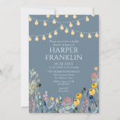 Tuinlichten en Wildflower Vrijgezellenfeest Kaart (Voorkant)