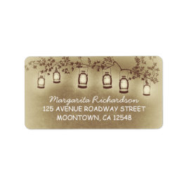 Tuinlichten  retour adreslabels etiket