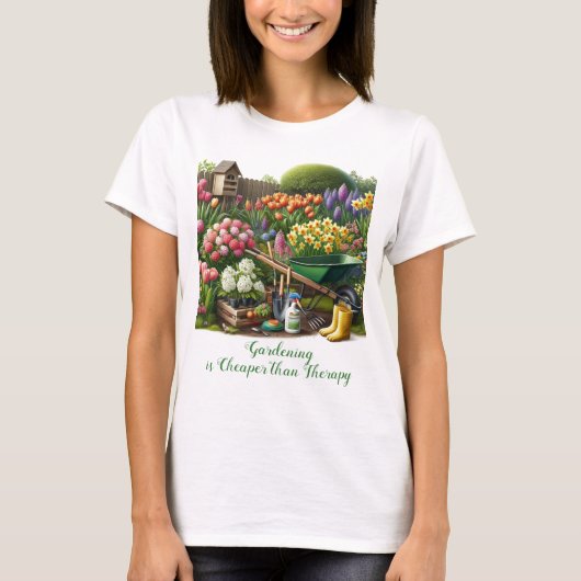 Tuinliefhebber / Lente Bloemen T-shirt (Voorkant)