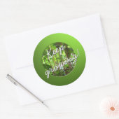Tuinman Blijf Planten kweken Ronde Sticker (Envelop)
