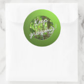 Tuinman Blijf Planten kweken Ronde Sticker (Tas)