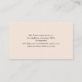 Tuinman Boho Blush Roze Bloemen Goud Visitekaartje (Achterkant)