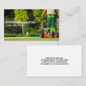 Tuinman die gras maait | Tuinier Visitekaartje (Voorkant / Achterkant)