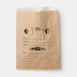  tuinman geïllustreerde zaadbesparing bedankzakje