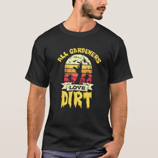 Tuinman Halloween Liefde Grond T-shirt (Voorkant)
