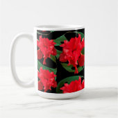 Tuinman Hibiscus Monstera Patroon Zwart Koffiemok (Links)