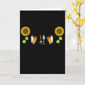 Tuinman Ik wil gewoon in mijn tuin werken Uitgaan Kaart (Gele Bloem)