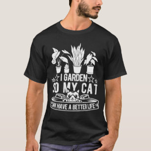 Tuinman Kater Tuin Bloemen Planten Tuinieren T-shirt