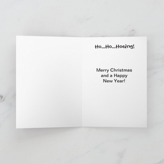 Tuinman Kerstmis Santa Joke Tuinieren Kerstmis Feestdagen Kaart (Binnen)