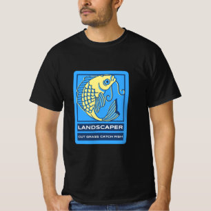 TUINMAN KNIPT GRAS VANGT VIS T-SHIRT