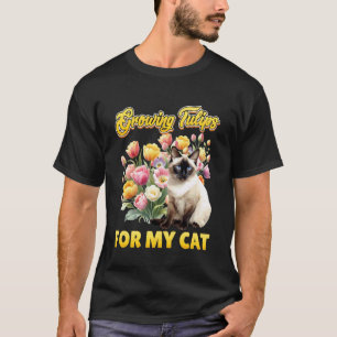 Tuinman KWEekt TULPEN VOOR MIJN KAT Grappige Tulpe T-shirt