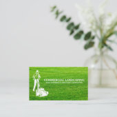 Tuinman Maait Gras | Gras Maaien Visitekaartje (Staand voorkant)