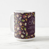 Tuinman Monogram Bruin Koffiemok (Voorkant links)