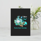 Tuinman Overlevende Eierstokkanker Bewustzijn Kaart (Staand voorkant)