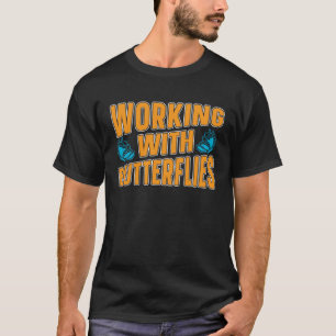 Tuinman Plant Bloemen Tuin Tuinieren Vlinder T-shirt