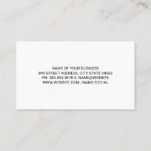 Tuinman plant bomen in de bodem visitekaartje (Achterkant)