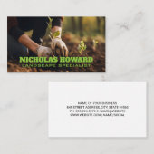 Tuinman plant bomen in de bodem visitekaartje (Voorkant / Achterkant)