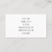 Tuinman Rustiek Hout Waterverf Hout & Planten Visitekaartje (Achterkant)